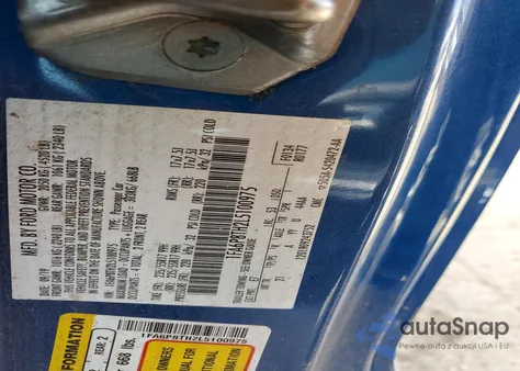 2020 Ford Mustang z USA, uszkodzony, nr VIN 1FA6P8TH2L5100975